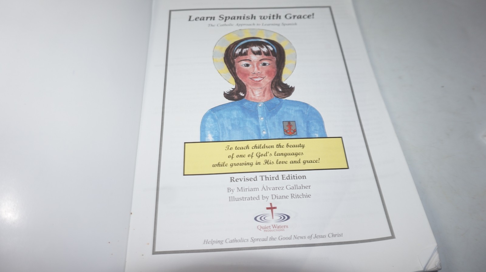 Learn Spanish With Grace Catholic Approach Textbook Workbook No CDs