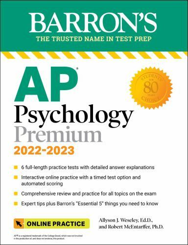 Barron’s AP Ser.: AP Psychology Premium, 2022-2023: Comprehensive Review with 6