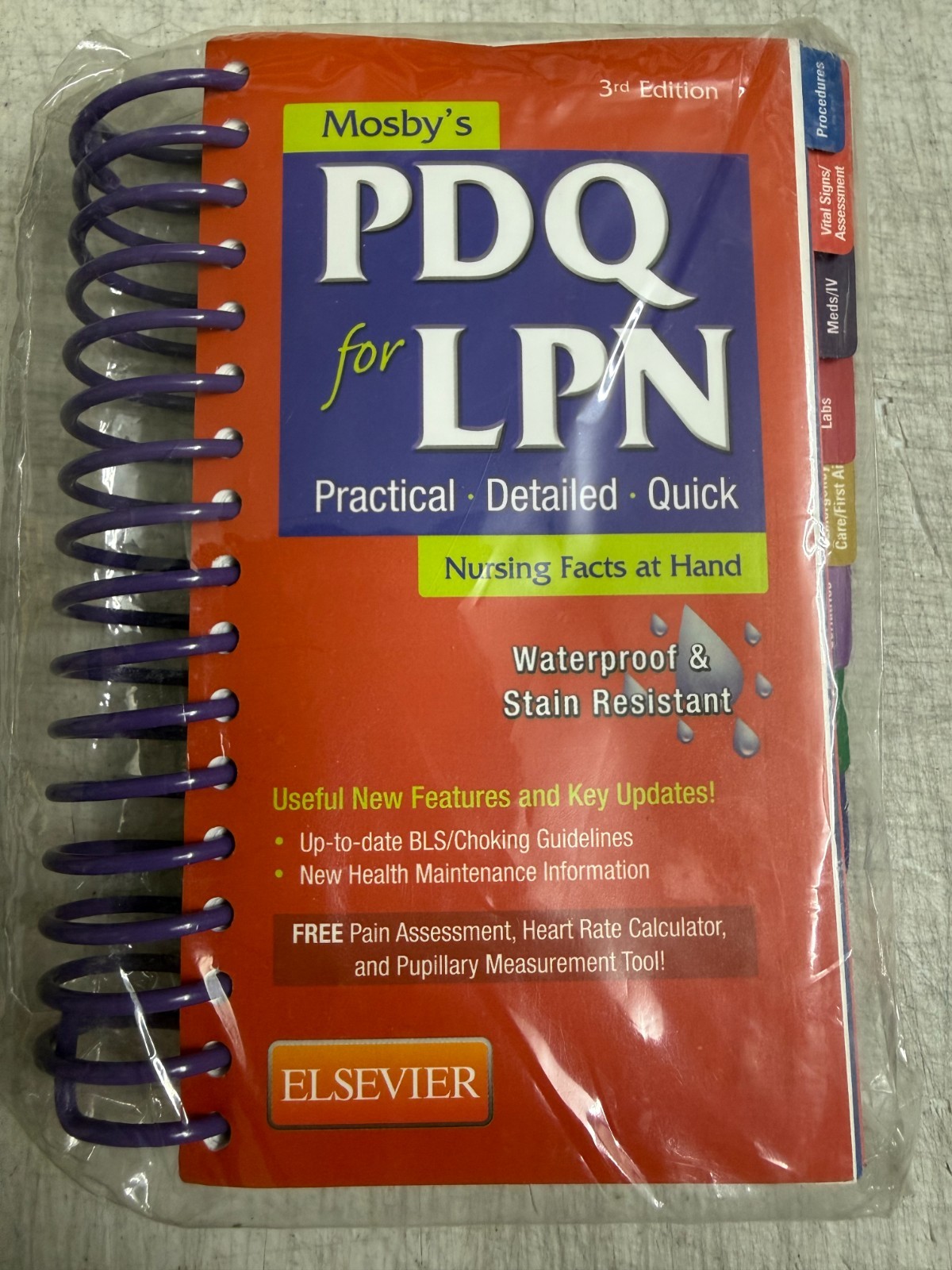 Mosby’s PDQ for LPN 3rd Edition Nursing Facts Handbook Elsevier Reference