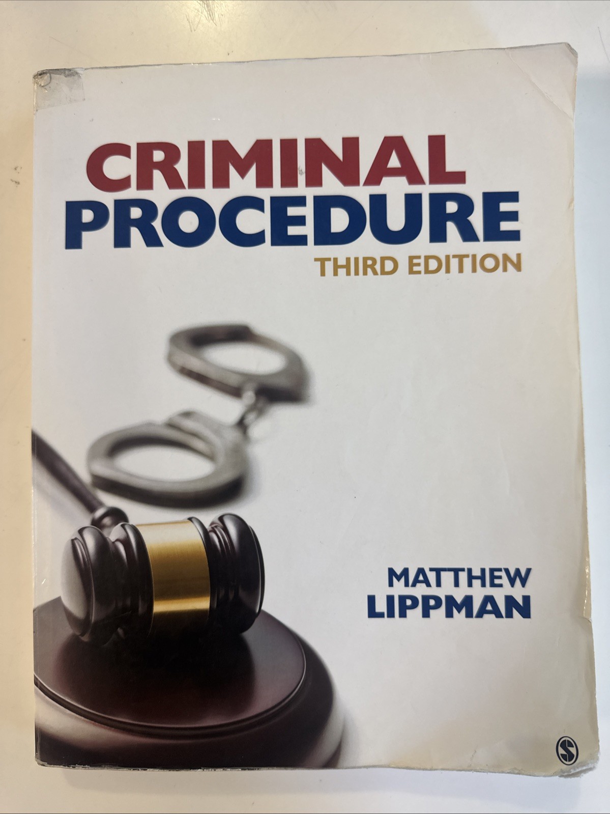 Criminal Procedure by Matthew Lippman (2016, Trade Paperback)