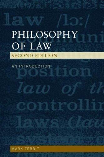 Philosophy of Law: An Introduction by Mark Tebbit