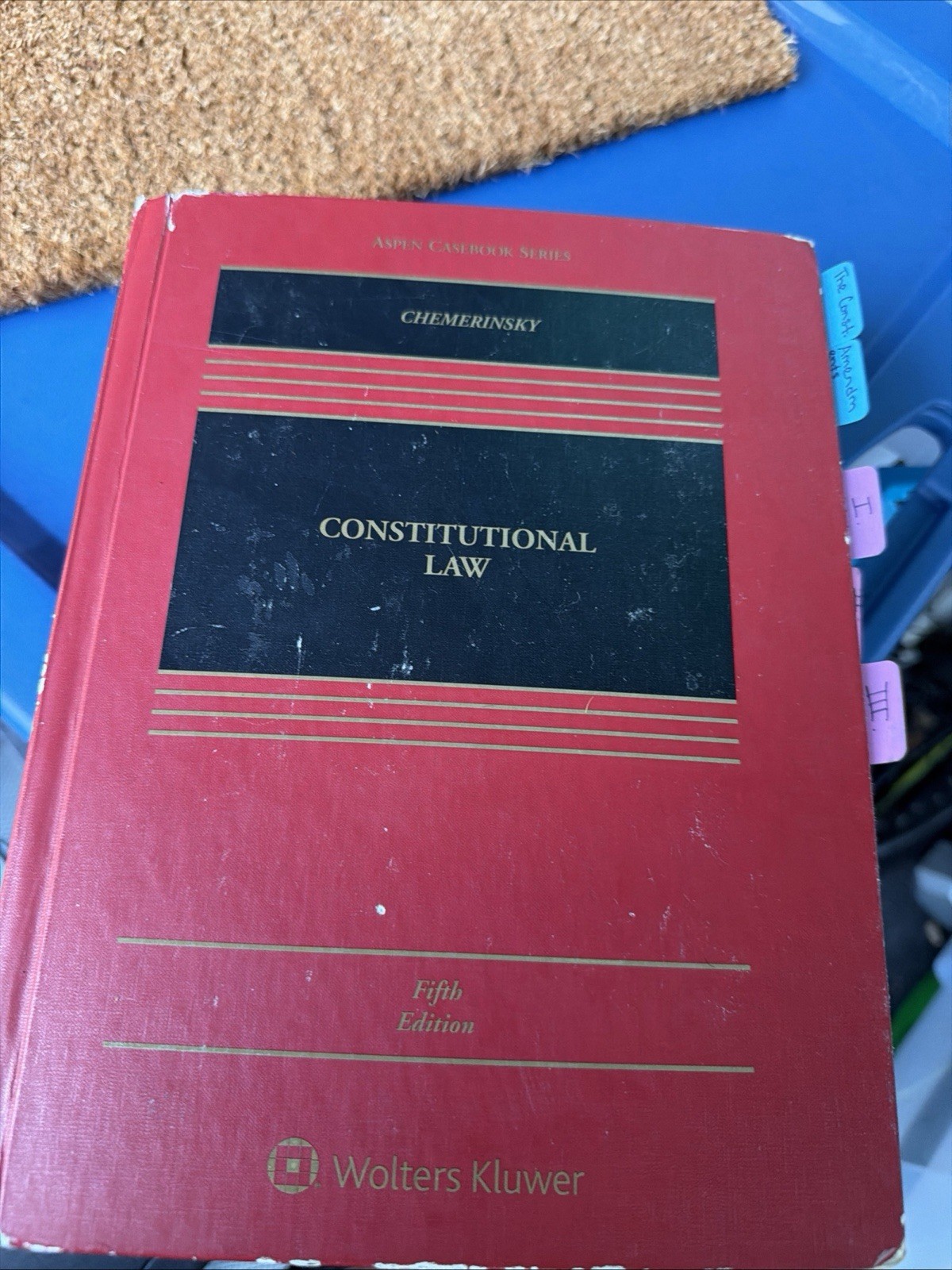 Erwin Chemerinsky Constitutional Law Fifth Edition Wolters Kluwer Aspen Casebook