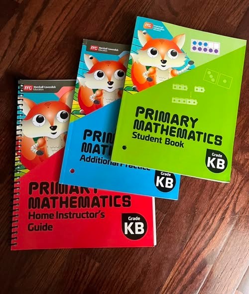 Primary Math 2022 Edition Level KB Instructor guide and workbooks