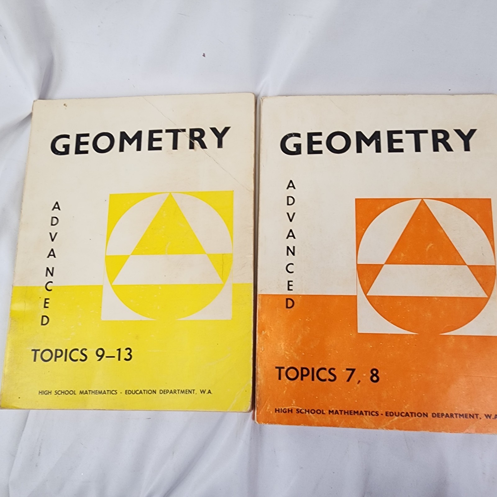 1960s Western Australia school text book lot secondary high school lot of 10