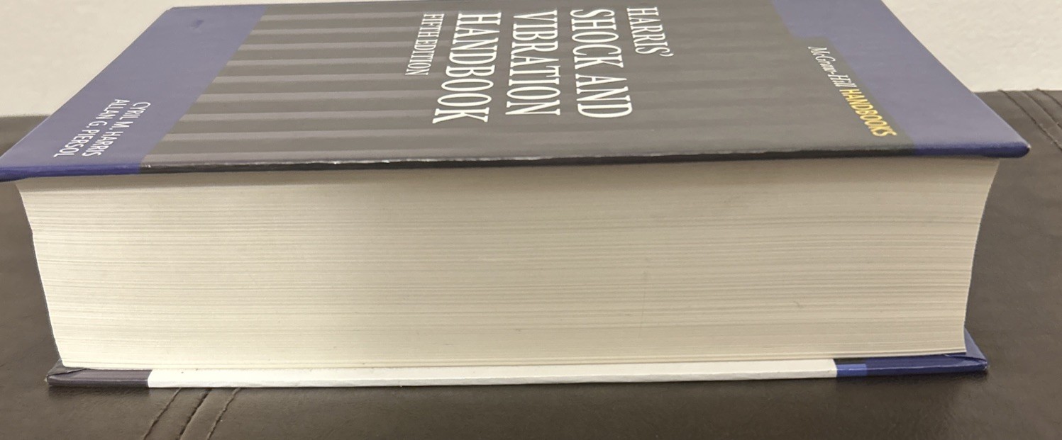Harris Shock Vibration Handbook Fifth Edition Harris Piersol McGraw Hill HC