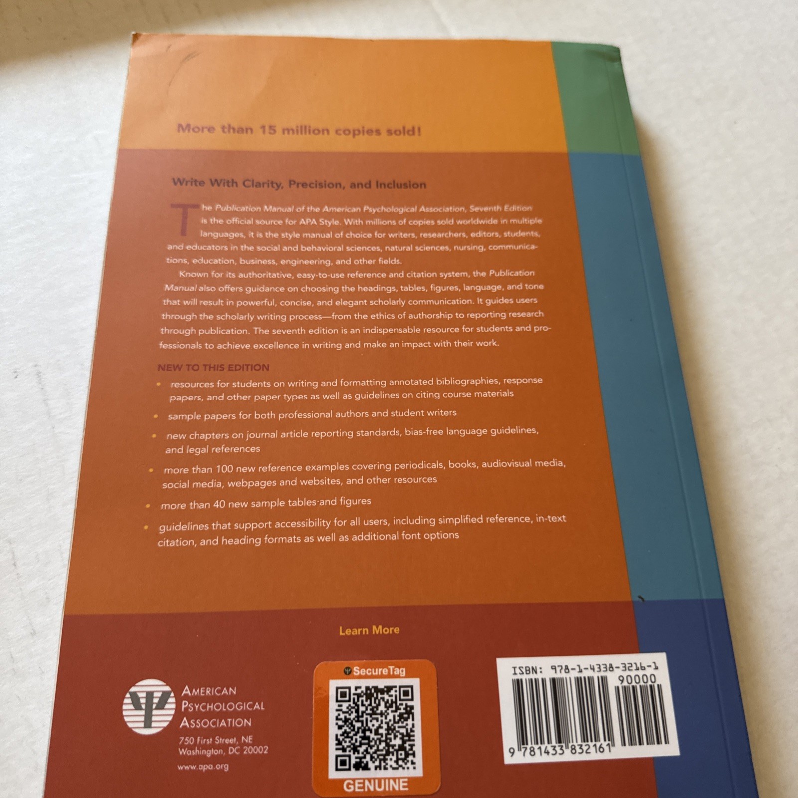Publication Manual (OFFICIAL) 7th Edition of the American Psychological…
