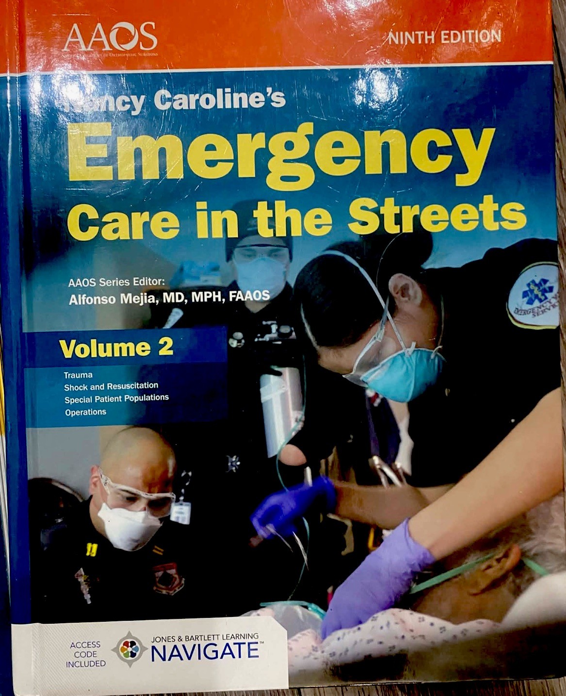 Emergency Care in the Streets Vol 2 Ninth Ed by Jones & Bartlett Hardcover