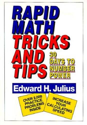 Rapid Math Tricks & Tips: 30 Days to Number Power – Paperback – VERY GOOD