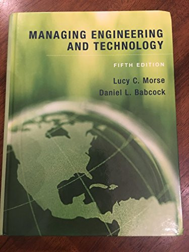 Managing Engineering and Techn – VERY GOOD