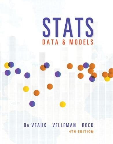 Stats: Data and Models by De Veaux, Richard|Velleman, Paul|Bock, David (Hard,