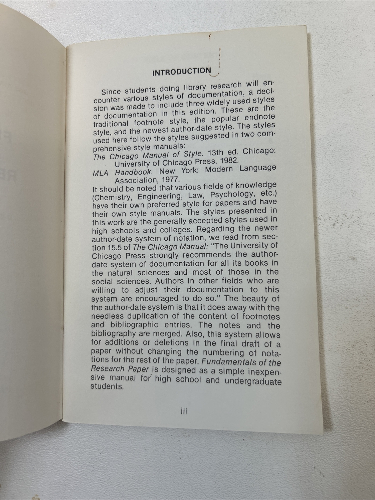 Fundamentals of the Research Paper – William Leahy (Pamphlet, 1983) Kenneth Pub.