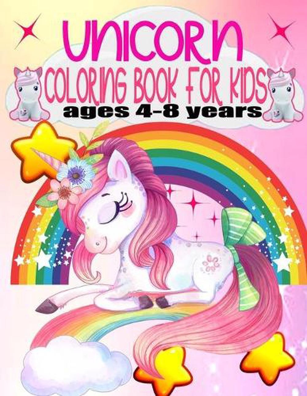 unicorn coloring book for kids ages 4-8 years (US Edition): A children’s colorin