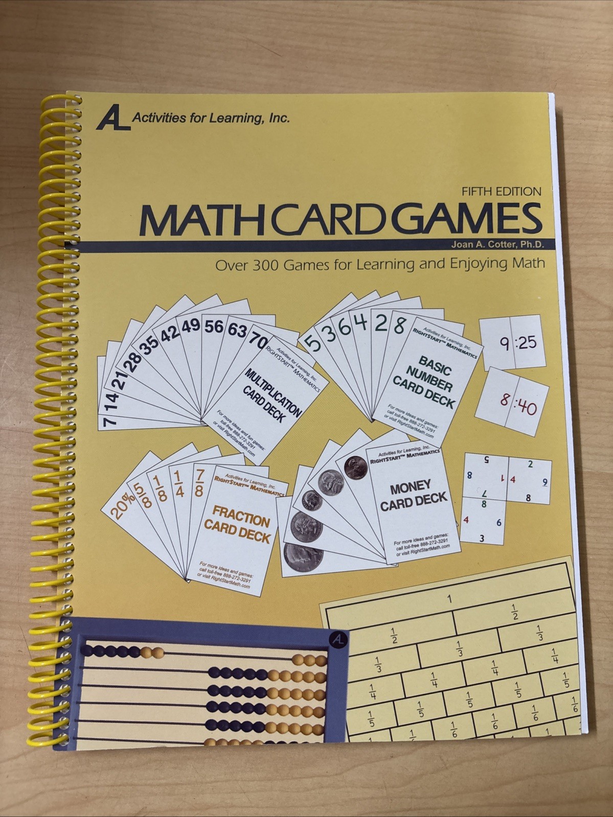 RightStart Math Card Games Joan A. Cotter 5th Edition W/ BRAND NEW CD NO WRITING