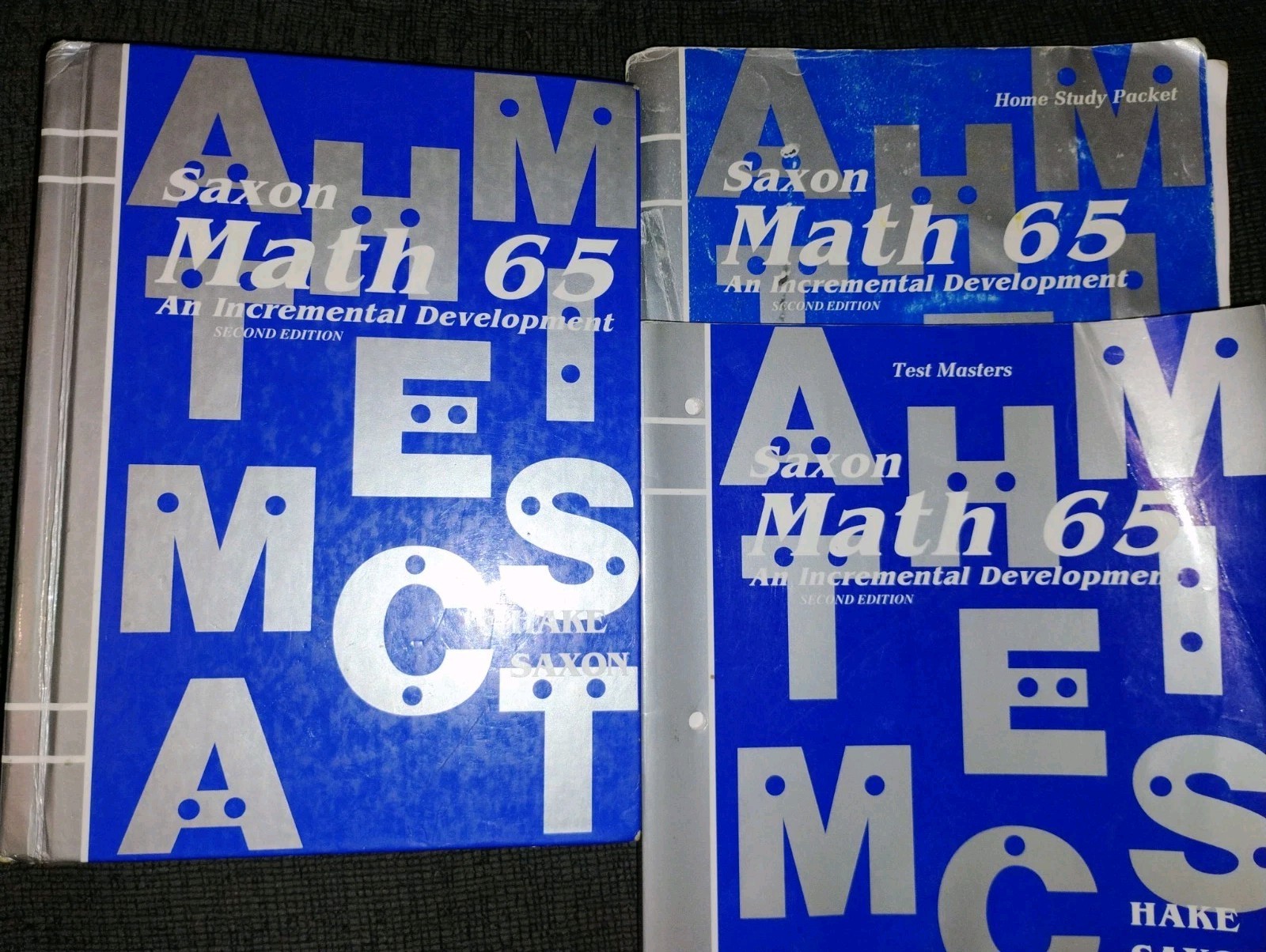 Saxon 65 Math Set 6/5: Textbook Answer Key Test Forms Worksheets 2nd Edition