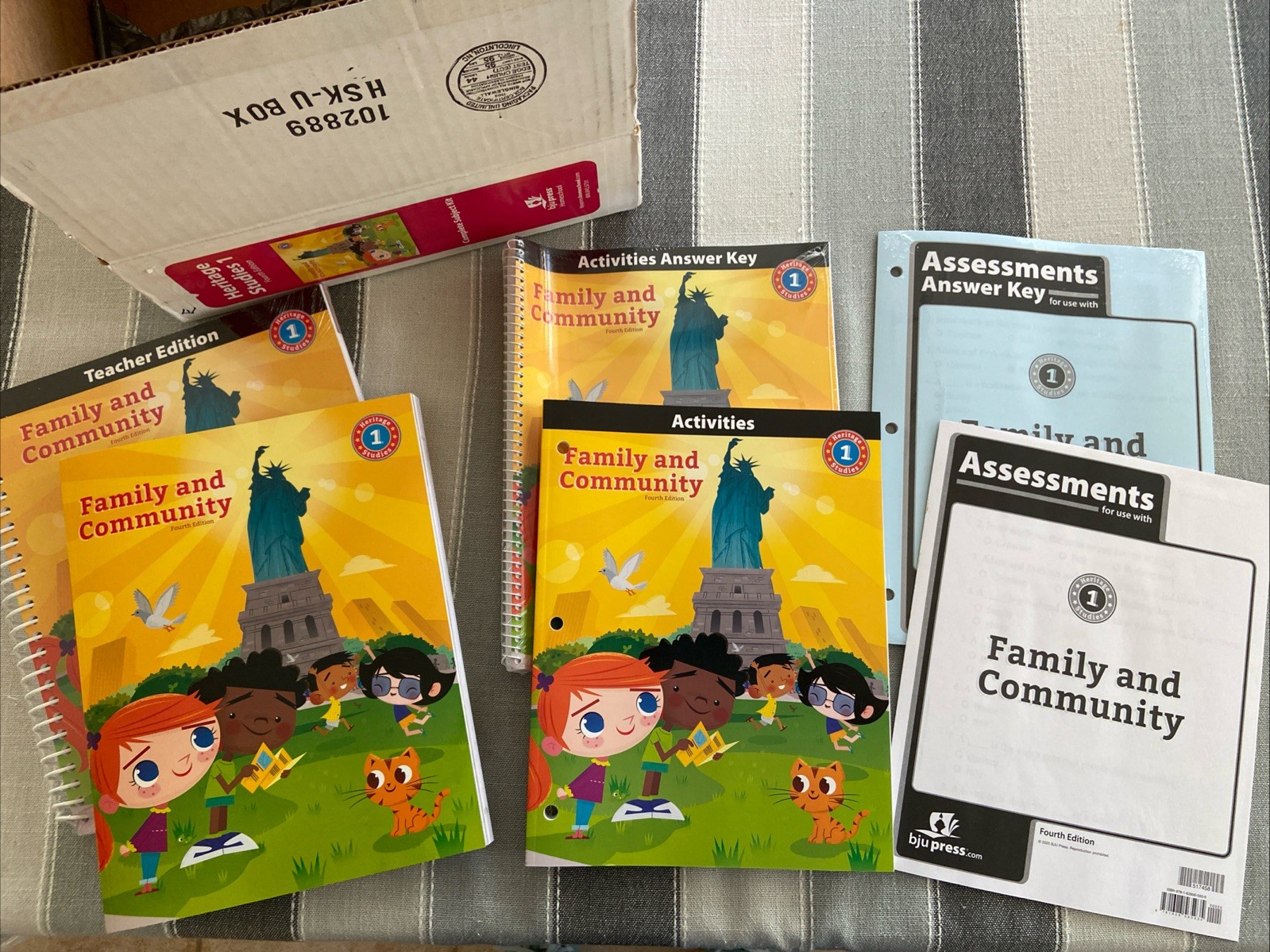 NEW BJU Press 1st grade HERITAGE STUDIES 1 Complete Subject Kit 4th ed HISTORY
