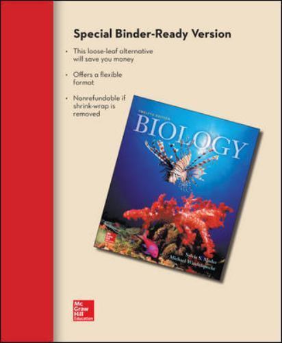Loose Leaf Version for Biology by Michael Windelspecht and Sylvia S. Mader…