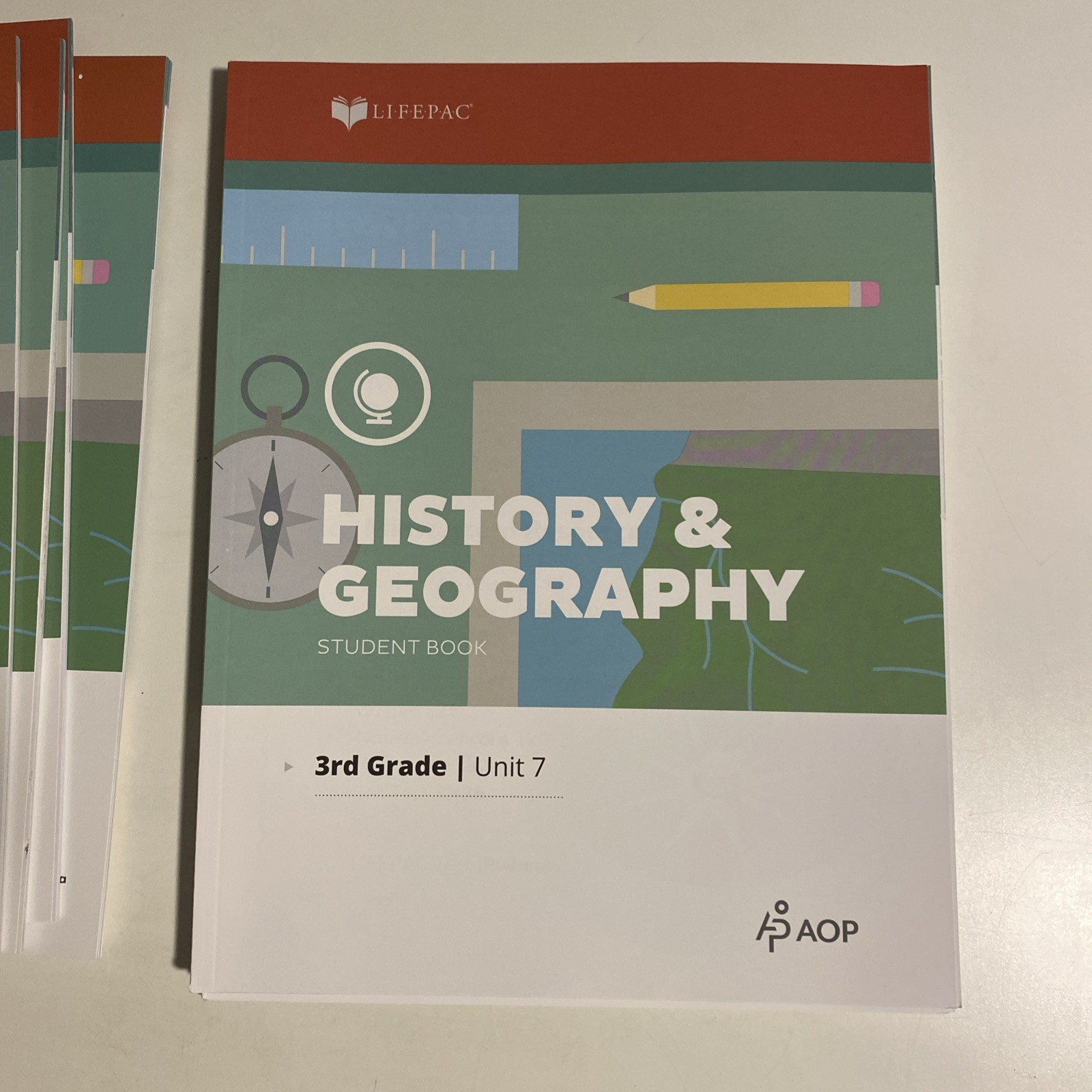 AOP Lifepac History & Geography 3rd Grade Units 1-10 + Teacher’s Guide