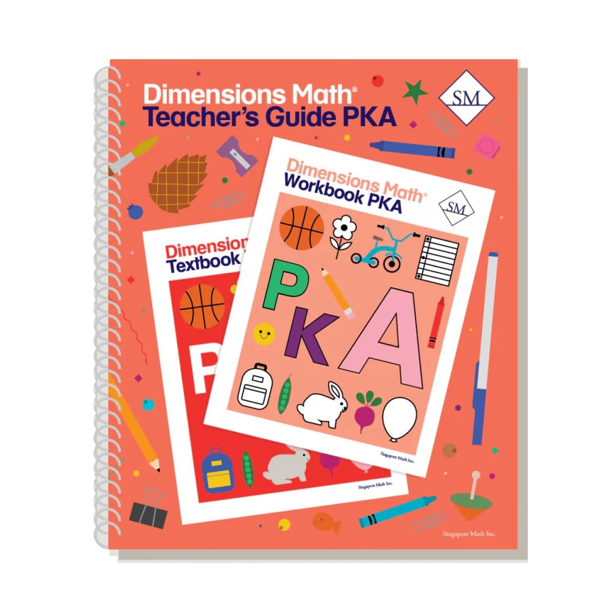 Dimensions Math Teacher’s Guide Pre-KA [Spiral-bound] Singapore Math Inc. [P…