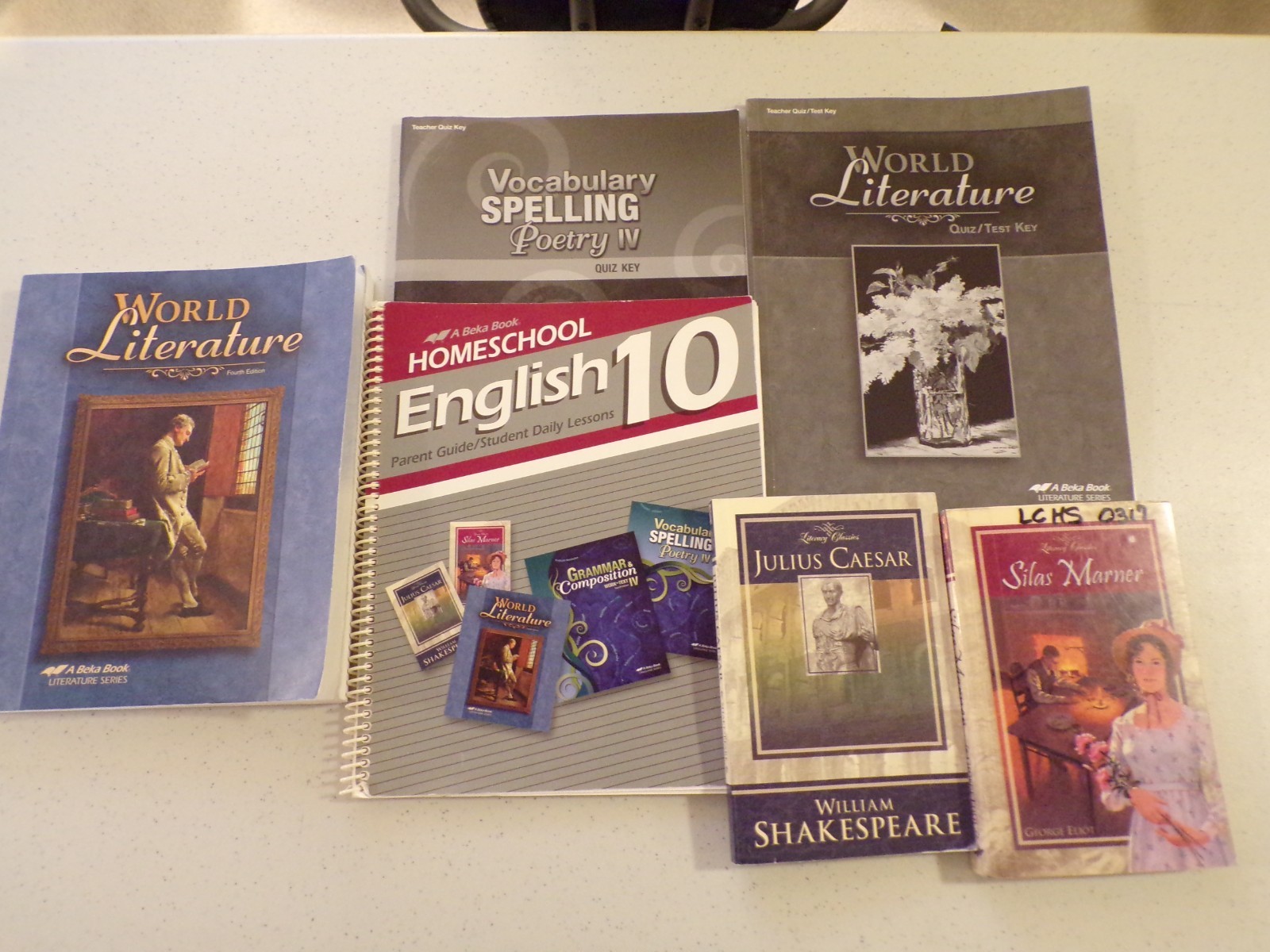Abeka English 10 Literature Vocab Spelling Homeschool Curriculum Lot 6 Books