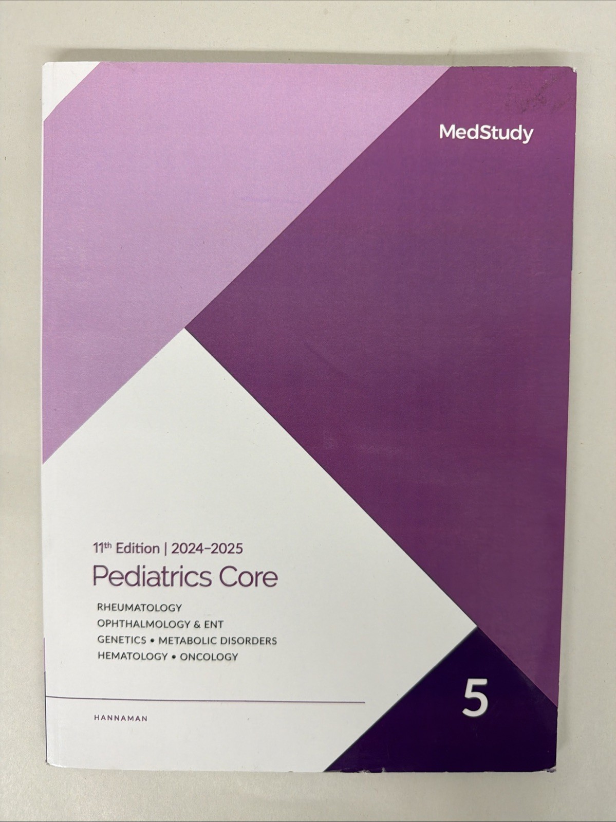 2024-2025 MedStudy Pediatrics Core 5 -11th Edition HIGHLIGHTED MARKER