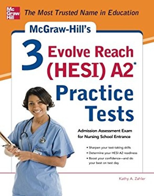 3 Evolve Reach HESI A2 Practice Tests Paperback Kathy A. Zahler