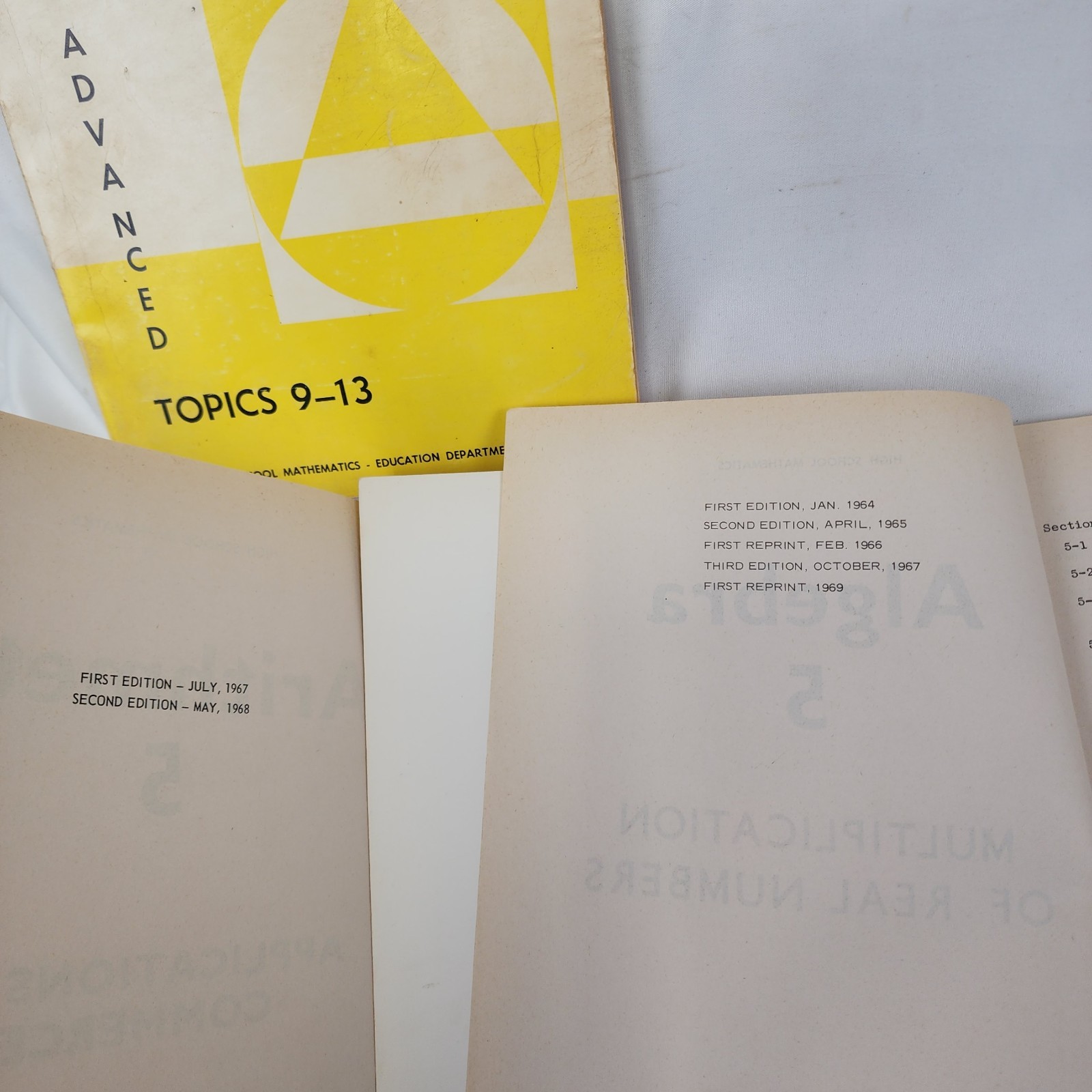 1960s Western Australia school text book lot secondary high school lot of 10