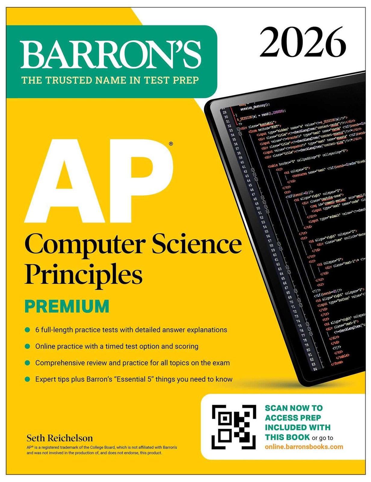 AP Computer Science Principles Premium, 2026: P, Reichelson,+-