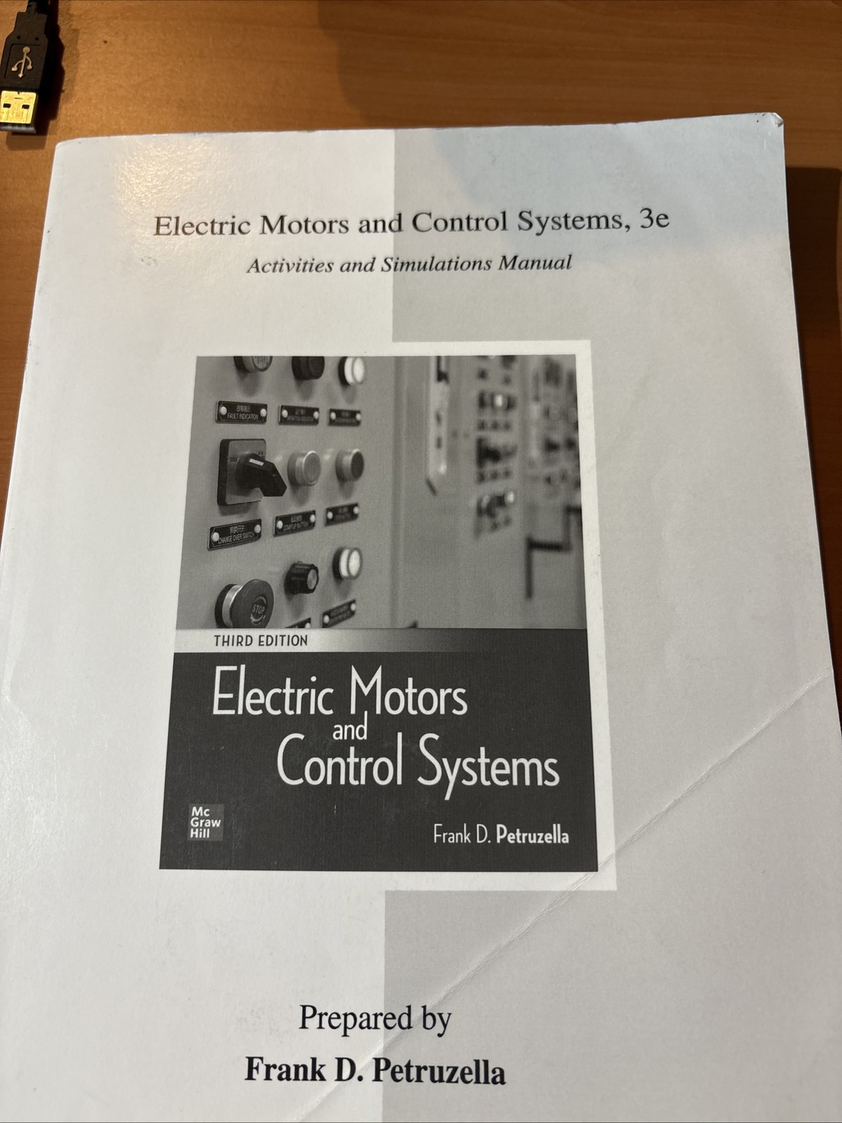 Electric Motors and Control Book Activities Manual Paperback Frank Petruzella