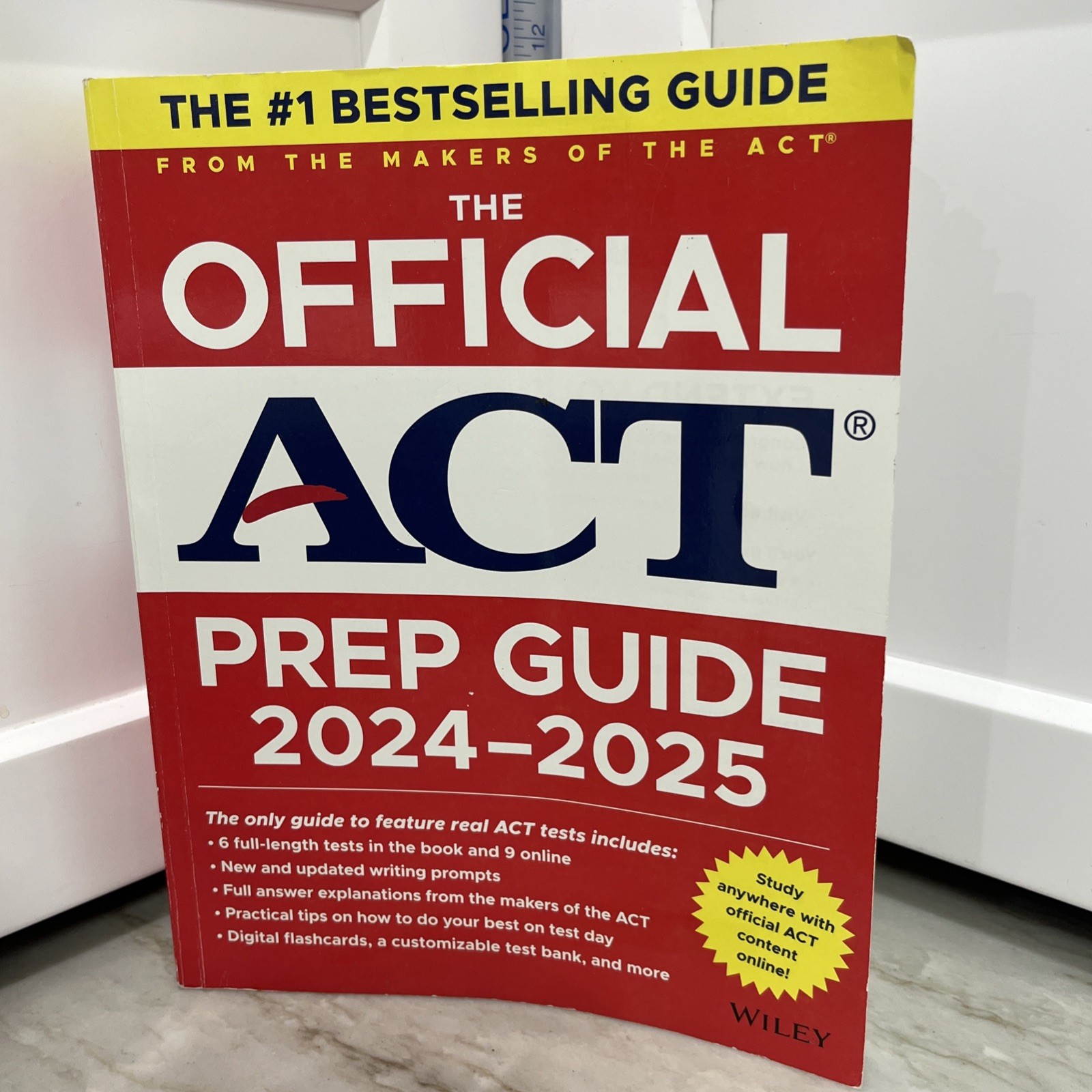 The Official ACT Prep Guide 2024-2025, (Book Online Course) By ACT – VERY GOOD