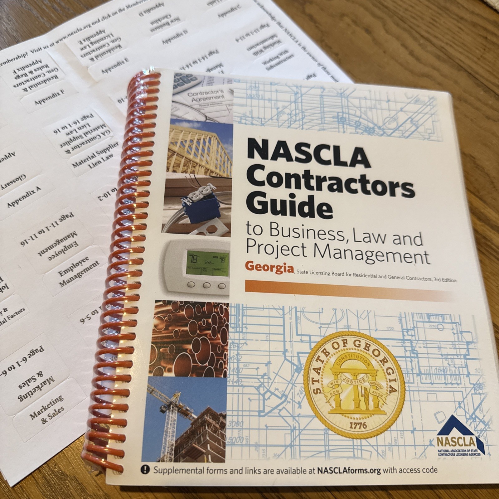 📙 NASCLA Contractors Guide to Business, Law and Project Management, Georgia NEW