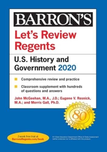 Let’s Review Regents: U.S. History and Government 2020 (Barron’s Rege – GOOD