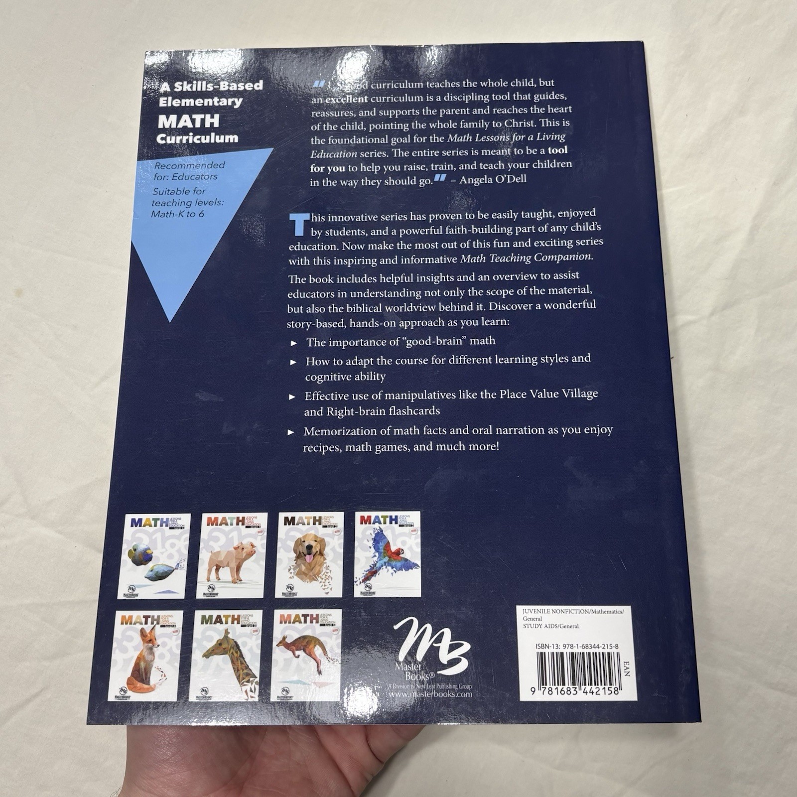 Master Books Math Lessons for a Living Education Teaching Companion PB