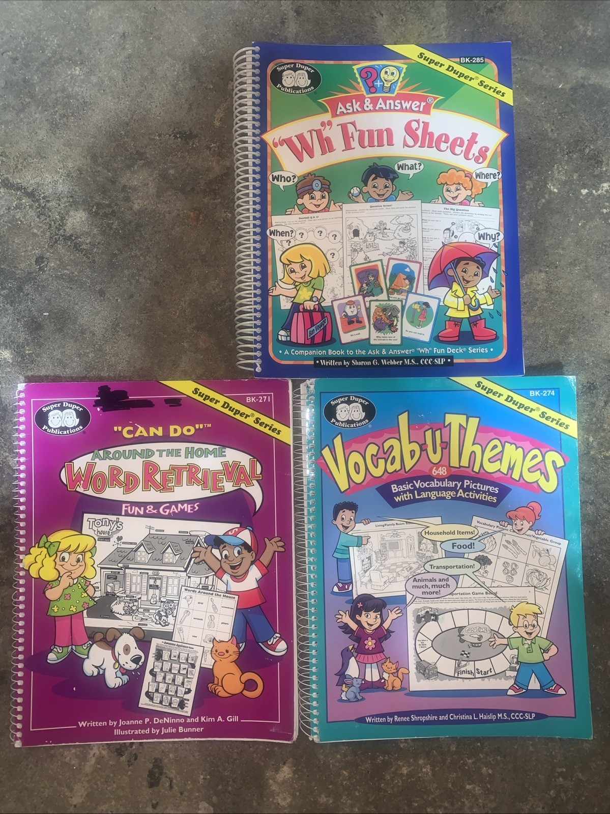 Vocab-U-Themes : BK-274, “Wh” Fun sheets BK-285, CAN DO Around The Home BK-271