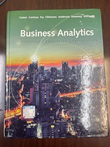 Business Analytics, Jeffrey Camm