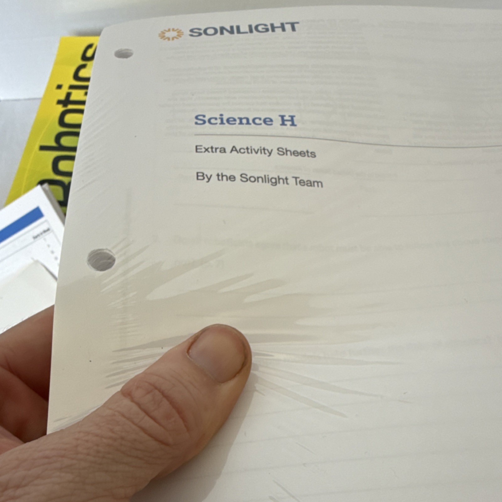 Sonlight Science H Conservation Robotics & Technology Illustrated Textbook Set