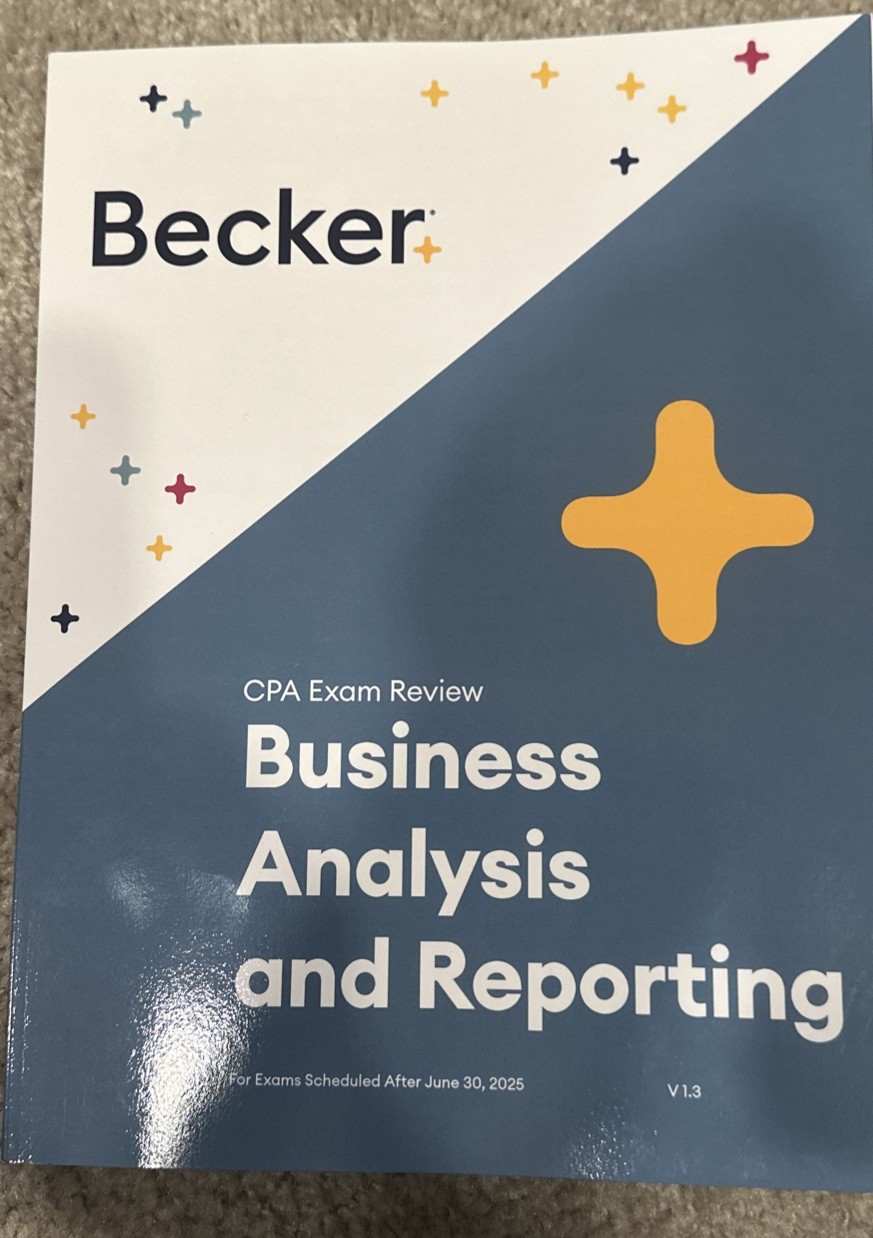 Becker CPA Exam Review Business Analysis and Reporting V1.3 – Paperback