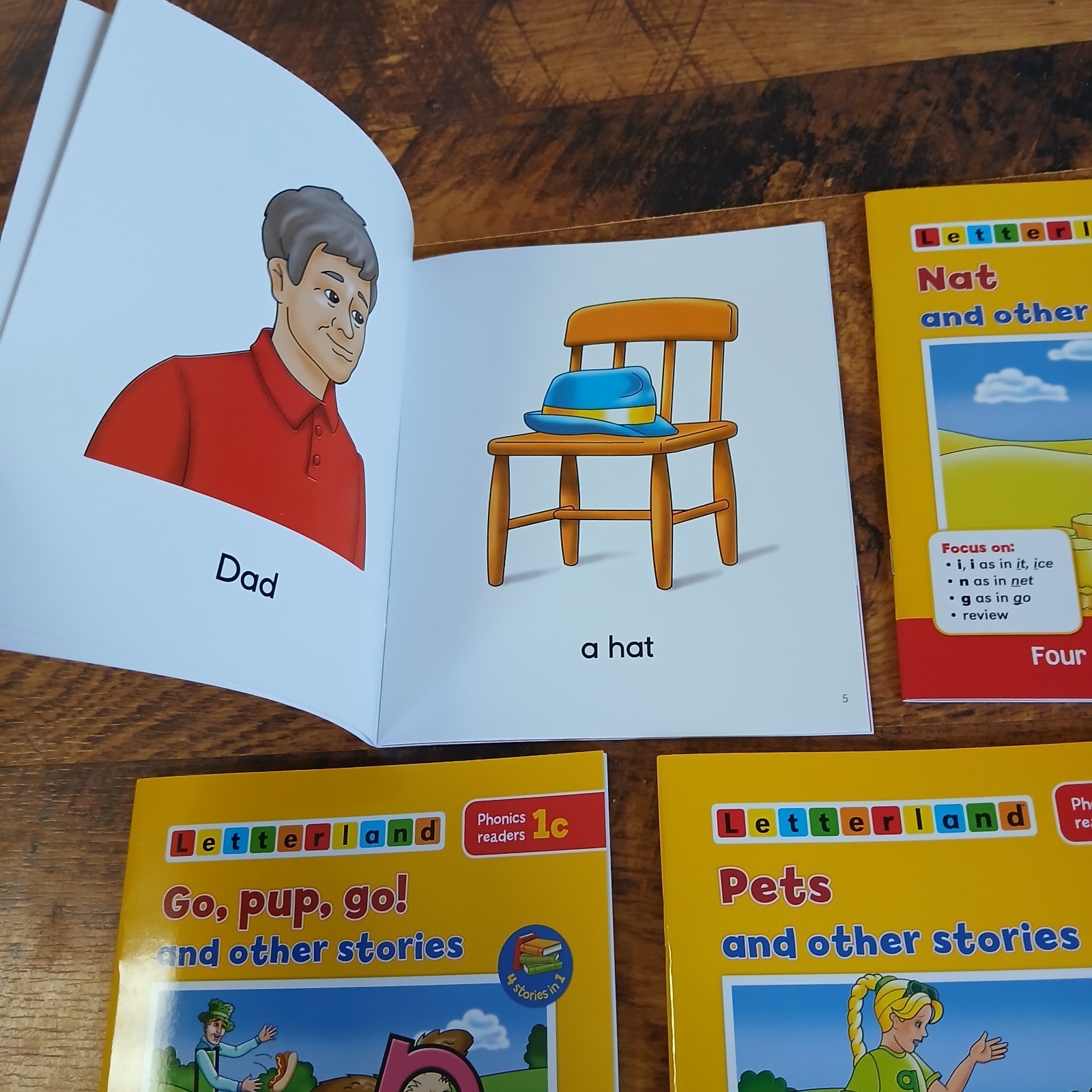 LETTERLAND Phonics Leveled Readers Books Sets 1 – 4 (5 Books Per Set) Elementar
