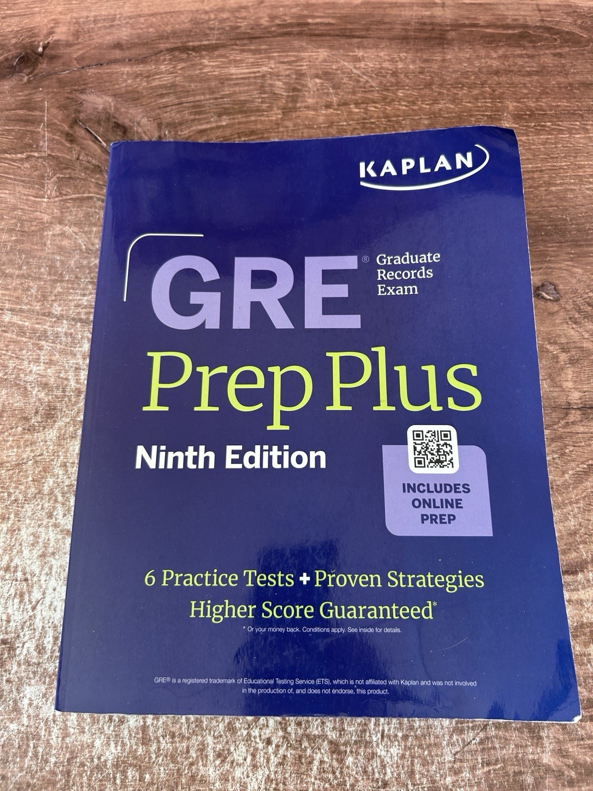 GRE Prep Plus, Ninth Edition – Paperback, by Kaplan Test Prep – ACCEPTABLE