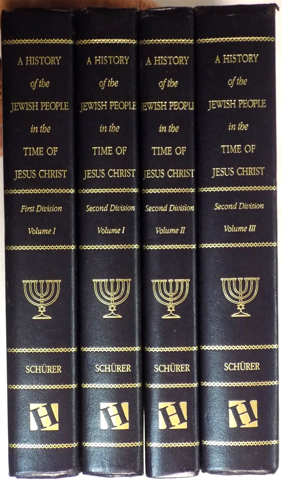 LOT OF 4 History of the Jewish People in the Time of Jesus Christ Emil Schürer