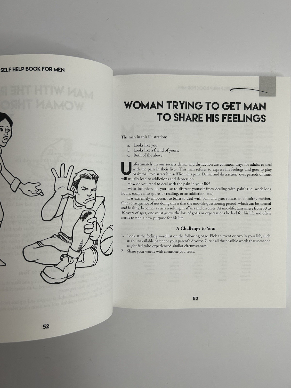 The First Pictorial Self-Help Book for Men Who Don’t Read by Tom Prinz