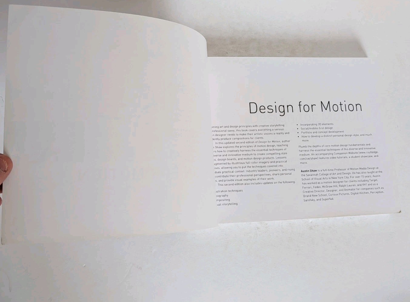 Design for Motion : Fundamentals and Techniques of Motion Design by Austin Shaw