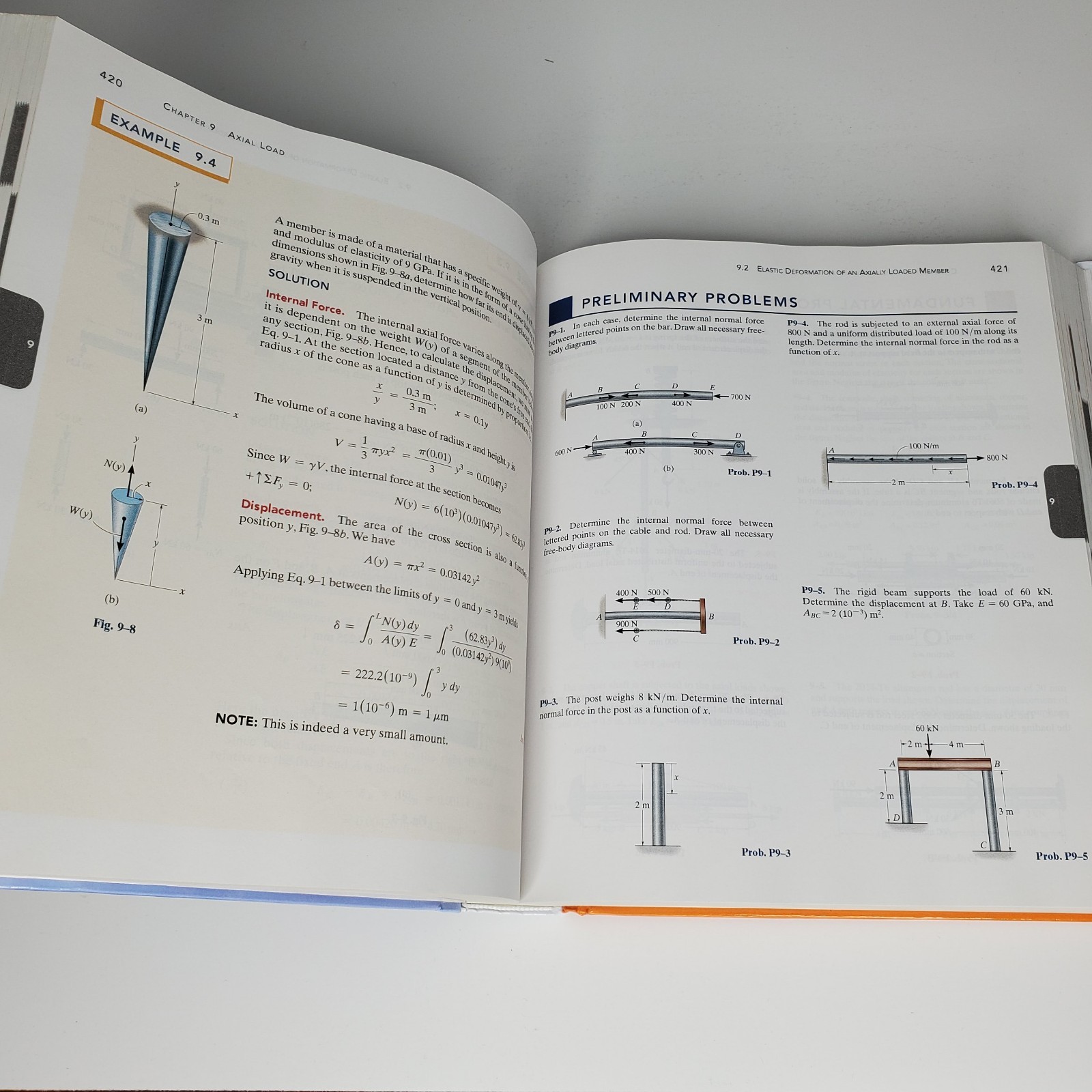 Statics and Mechanics of Materials 5th Edition Hardcover Used Good
