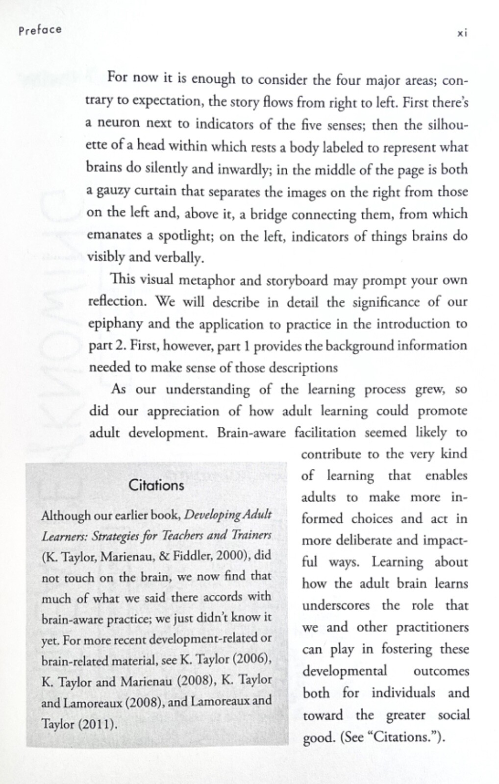 FACILITATING LEARNING WITH THE ADULT BRAIN IN MIND TAYLOR+Marienau HC NEW 2016