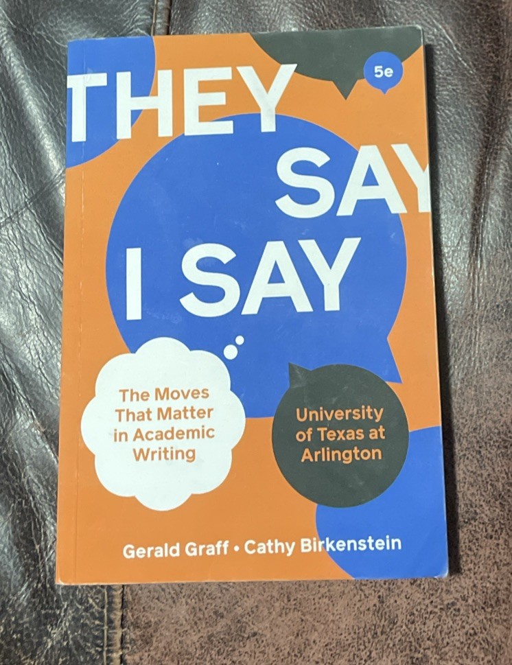 They Say / I Say (Fifth Edition) – Paperback By Graff, Gerald –