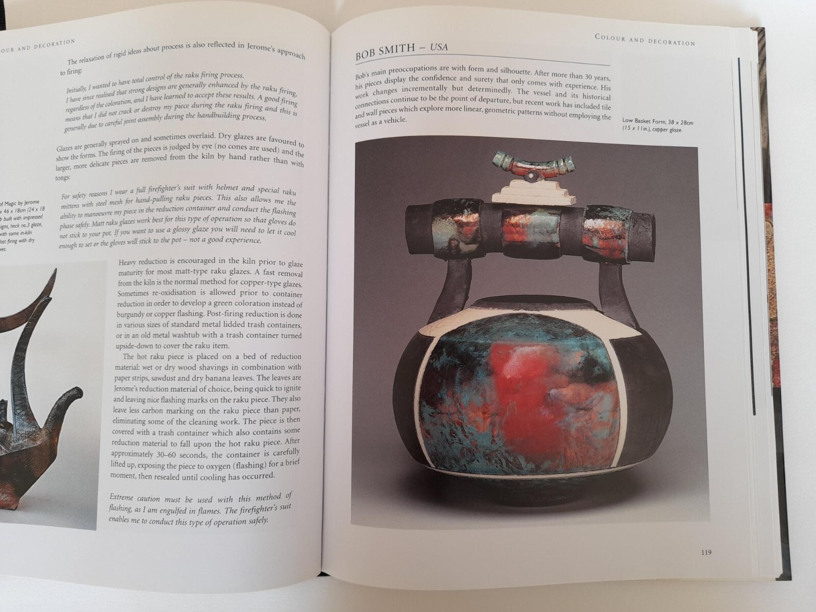 Raku by Tim Andrews. Signed hardback. Second edition. A ceramics book about raku