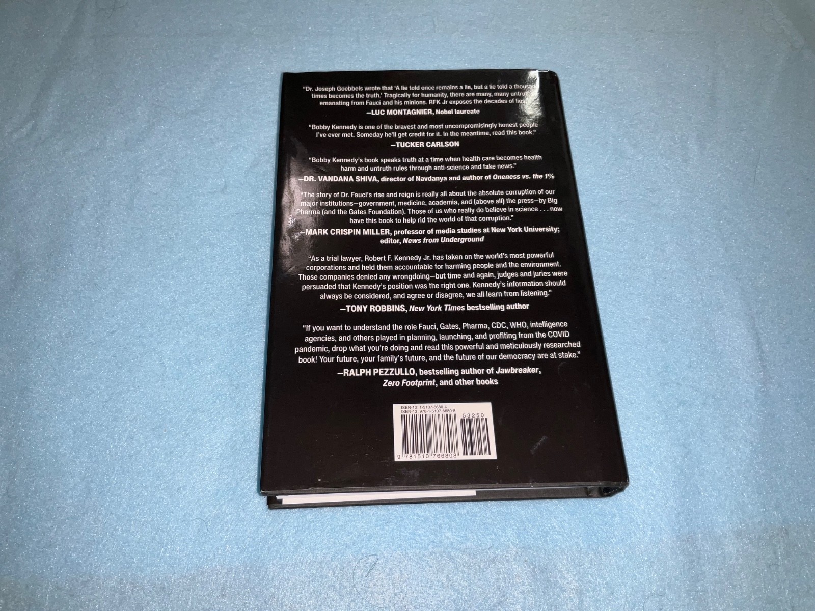 Robert F. Kennedy Jr SIGNED The Real Anthony Fauci Bill Gates 2021 Hardcover
