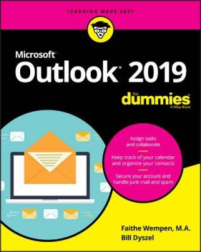 Outlook 2019 For Dummies (Outlook for Dummies) – Paperback – GOOD