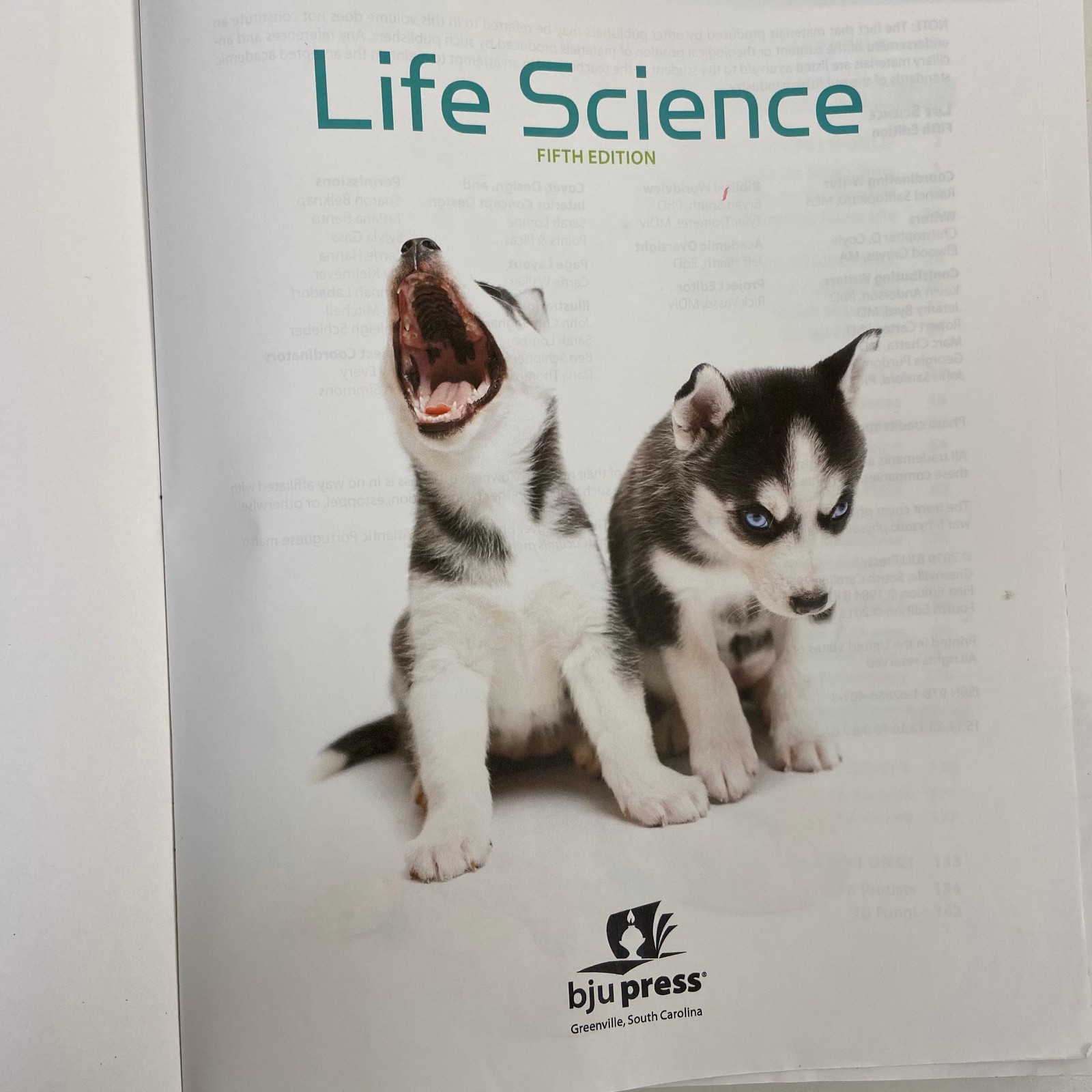 Life Science Student Edition 5th Bob Jones University Christian Education TPB