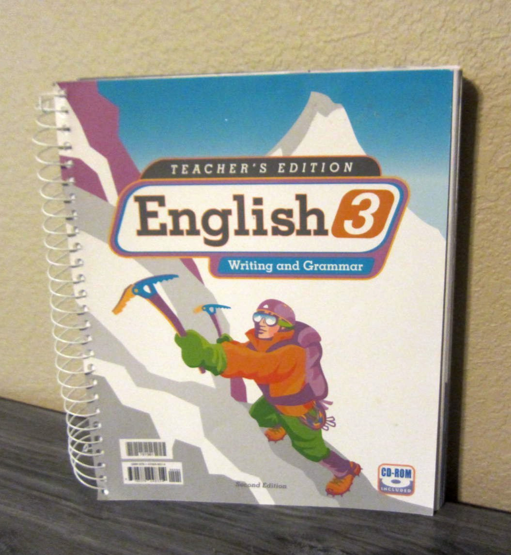 Bob Jones University BJU English 3 Teacher’s Edition Writing and Grammar with CD