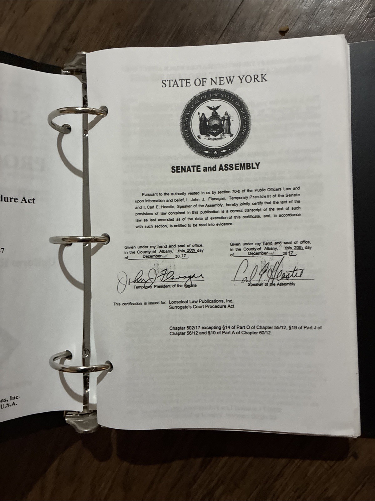 Surrogates Court Procedure Act & Estates Powers and Trusts Law of New York